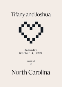 Wedding Invitation Back Design