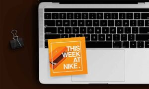 Nike Product Guide On Computer Mockup